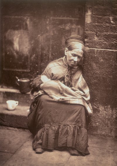 The Crawlers, från "Street Life in London", 1877-78 (woodburytype) av John Thomson